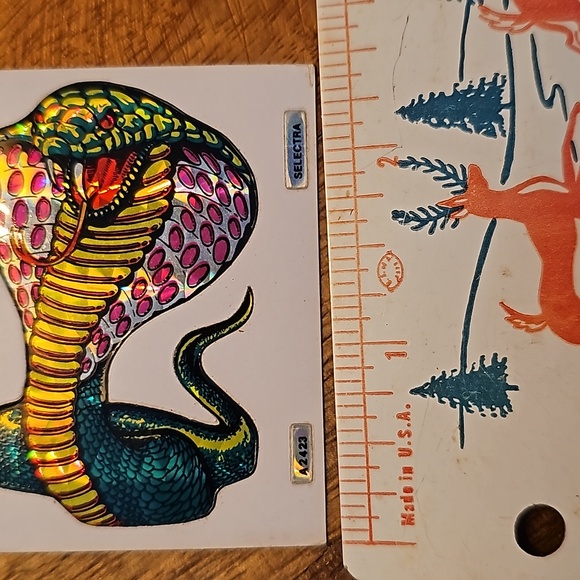 Vintage vending machine stickers Prism Cobra Snakes - Picture 4 of 7